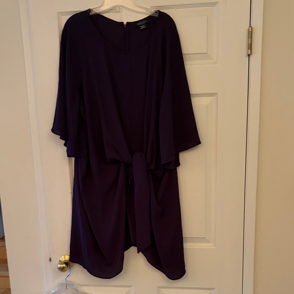 Purple Tie-Waist Tunic